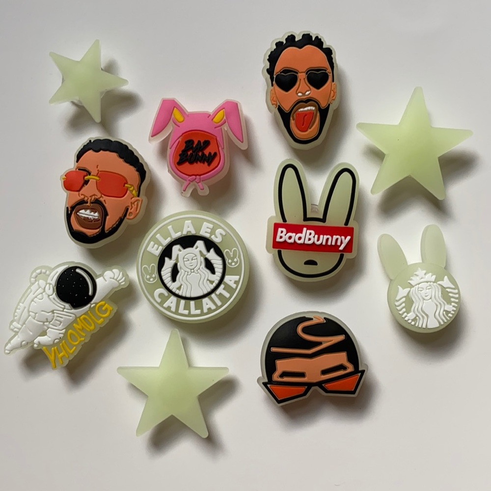 Bad Bunny Croc Charms🔥